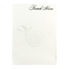 Note Pad French Horn
